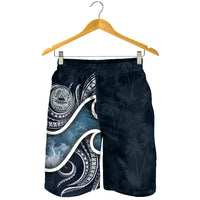 American Samoa Polynesian Men's Shorts - Ocean Style - Polynesian Pride