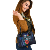 Samoa Polynesian Shoulder Hand Bag - Blue Turtle Hibiscus - Polynesian Pride