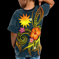 Nauru Polynesian Custom T Shirt Legend of Nauru (Blue) - Polynesian Pride