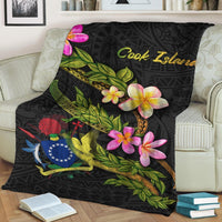 Cook Islands Polynesian Blanket - Plumeria Tribal - Polynesian Pride