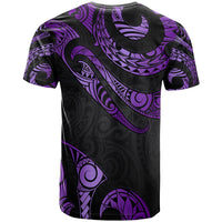 Guam Polynesian Custom T Shirt Polynesian Tattoo Purple Version - Polynesian Pride