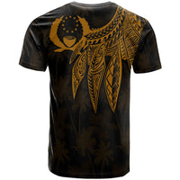 Pohnpei T Shirt Polynesian Wings (Golden) - Polynesian Pride