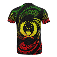 Pohnpei Micronesia All Over T Shirt Reggae Tribal Wave - Polynesian Pride