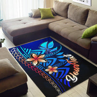 Hawaii Custom Personalised Area Rug - Vintage Tribal Mountain - Polynesian Pride