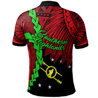 Papua New Guinea Southern Highlands Province Polynesian Custom Polo Shirt Tribal Wave Tattoo - Polynesian Pride