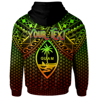 Polynesian Guam Custom Zip up Hoodie Reggae Vintage Polynesian Patterns - Polynesian Pride
