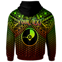 Polynesian Yap Custom Zip up Hoodie Reggae Vintage Polynesian Patterns - Polynesian Pride