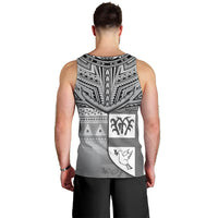 Fiji Creative Men Tank Top Love Country Version Black LT13 - Polynesian Pride