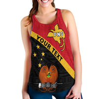 (Custom Personalised) Papua New Guinea Rugby Women Racerback Tank The Kumuls PNG LT13 - Polynesian Pride