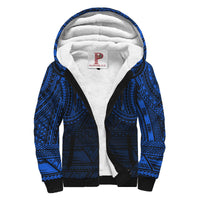 American Samoa Sherpa Hoodie - Blue Spirit - Polynesian Pride
