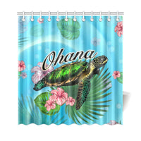 Ohana Turtle Shower Curtain - Polynesian Pride