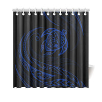 Hawaii Turtle Shower Curtain - Bule - Frida Style - Polynesian Pride