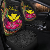 Hawaii Polynesian Fish Hook Hibiscus Car seat Covers - LT12 - Polynesian Pride