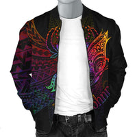 Pohnpei Men's Bomber Jacket - Butterfly Polynesian Style - Polynesian Pride
