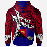 Papua New Guinea West New Britain Province Polynesian Hoodie Tribal Wave Tattoo - Polynesian Pride