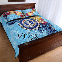 Northern Mariana Islands Custom Personalised Quilt Bed Set - Tropical Style - Polynesian Pride