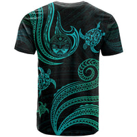 Marshall Islands Custom T Shirt Polynesian Turtle With Pattern - Polynesian Pride