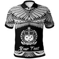 Samoa Custom Polo Shirt Polynesian Tattoo White Version Unisex White - Polynesian Pride