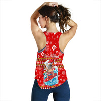 Hawaii Christmas Santas Surf Mele Kalikimaka Women Tank Top - LT2 - Polynesian Pride