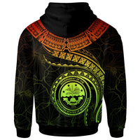 Federated States of Micronesia Polynesian Zip up Hoodie FSM Waves (Reggae) - Polynesian Pride