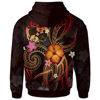 Tonga Polynesian Hoodie Legend of Tonga (Red) - Polynesian Pride