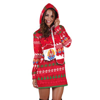 Tahiti Christmas Hoodie Dress - Ugly Christmas - LT12 - Polynesian Pride