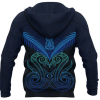 Maori Manaia New Zealand Hoodie Blue - Polynesian Pride