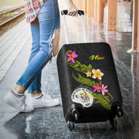 Niue Polynesian Luggage Covers - Plumeria Tribal - Polynesian Pride