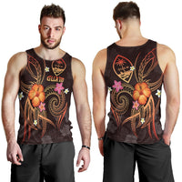 Guam Polynesian Men's Tank Top - Legend of Guam (Red) - Polynesian Pride