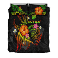 New Caledonia Polynesian Personalised Bedding Set - Legend of New Caledonia (Reggae) - Polynesian Pride