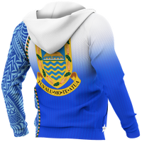 Tuvalu All Over Hoodie Ocean Waves - Polynesian Pride