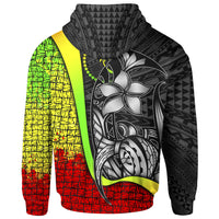 Chuuk Micronesian Custom Hoodie Reggae Turtle with Hook - Polynesian Pride
