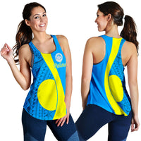 Palau Women Tank Top - Tribal Pattern - LT12 Blue - Polynesian Pride