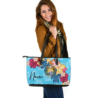 Nauru Leather Tote - Tropical Style - Polynesian Pride