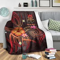 Tuvalu Polynesian Premium Blanket - Legend of Tuvalu (Red) - Polynesian Pride