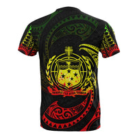 Samoa Polynesian T Shirt Reggae Tribal Wave - Polynesian Pride