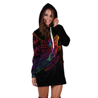 Solomon Islands Hoodie Dress - Butterfly Polynesian Style - Polynesian Pride