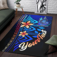 New Caledonia Custom Personalised Area Rug - Vintage Tribal Mountain - Polynesian Pride