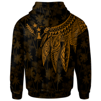 Kosrae Hoodie Polynesian Wings (Golden) - Polynesian Pride