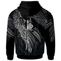 New Caledonia Polynesian Zip Hoodie Legend White Version - Polynesian Pride