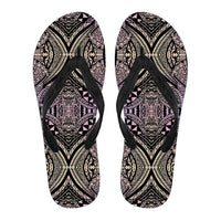 Polynesian Flip Flops Blur Men's Flip Flops Black - Polynesian Pride