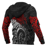 American Samoa Hoodie Polynesian Turtle (Red) - Polynesian Pride
