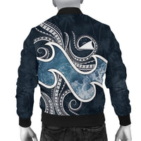 Tokelau Polynesian Men's Bomber Jacket - Ocean Style - Polynesian Pride