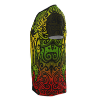 Hawaii T Shirt Polynesian Reggae Turtle Hibiscus Tattoo - Polynesian Pride