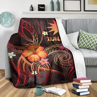 Nauru Polynesian Premium Blanket - Legend of Nauru (Red) - Polynesian Pride