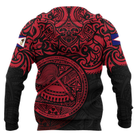 American Samoa Hoodie National Pride (Red) - Polynesian Pride