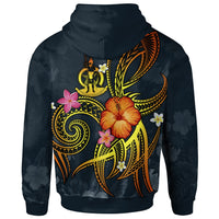 Vanuatu Polynesian Zip up Hoodie Legend of Vanuatu (Blue) - Polynesian Pride