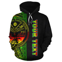 Marshall Islands Polynesian Custom Hoodie Reggae Line - Polynesian Pride