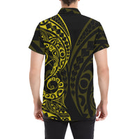 Cook Islands Short Sleeve Shirt Yellow - Polynesian Pride