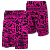 Hawaii Polynesian Seamless Board Shorts Pink Men Pink - Polynesian Pride